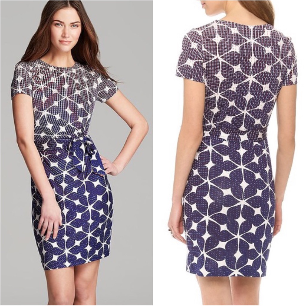 Diane Von Furstenberg Dvf Zoe Dress Blue White Size 4